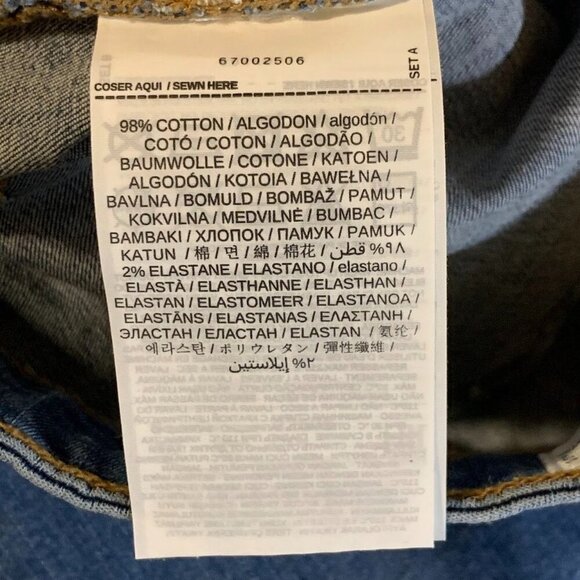 Mango Women's NOA‎ High Rise Cotton Stretch Tapered Denim Jeans Size 10 - Picture 9 of 14